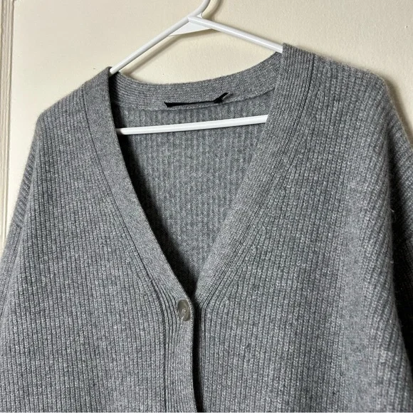 Jenni Kayne gray cocoon 100% cashmere cardigan womens S sweater - Picture 3 of 9